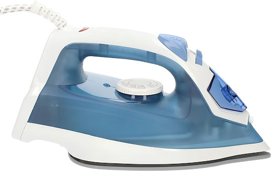 Nedis Steam Iron 2000w Ceramic Soleplate 20 G Min Output 0.2l Tank White Blue