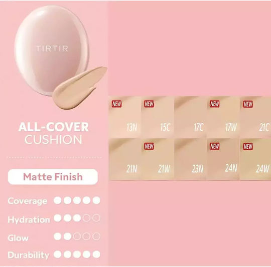 Tirtir Mask Fit All-Over Cushion Make Up 17c Porcelain 18gr