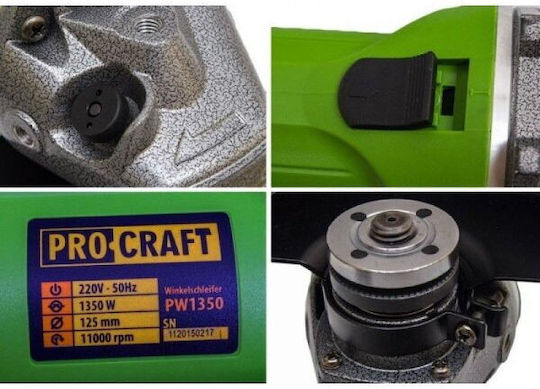 ProCraft 1467 Τροχός 125mm Ρεύματος 1350W