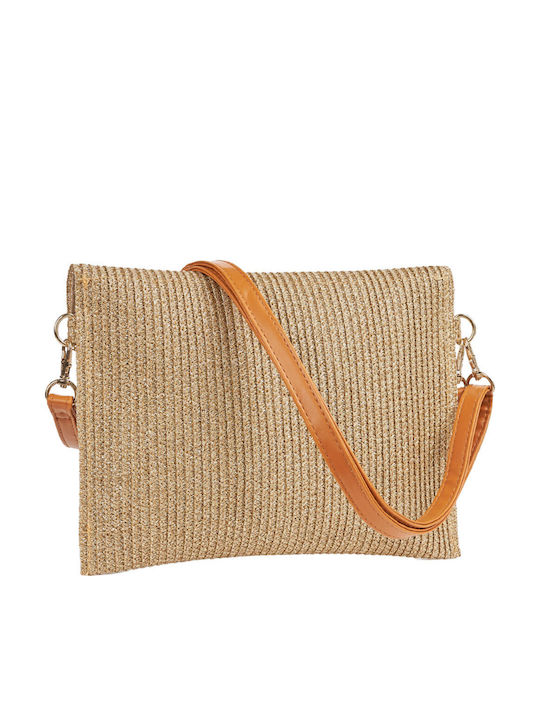 Straw Women's Envelope Bag Gold