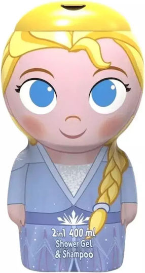 Disney Kids Bubble Bath & Shampoo Frozen II Elsa Gel 400ml