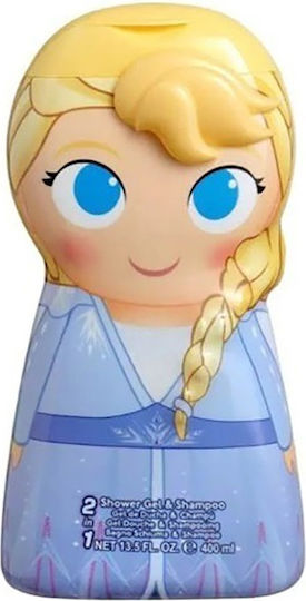 Disney Kids Bubble Bath & Shampoo Frozen II Elsa Gel 400ml