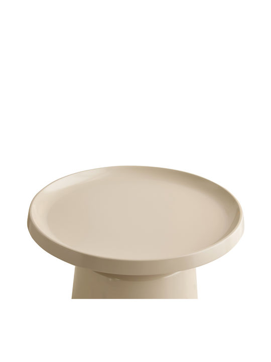 Rundes Beistelltisch Mousse Cream 2 Stück M70xB70xH50cm
