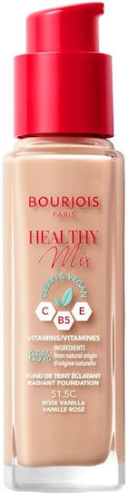Bourjois Healthy Mix Clean Liquid Foundation 51.5C Rose Vanilla 30ml