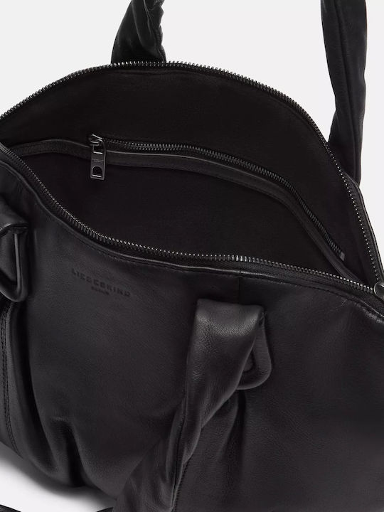 Damen Handtaschen und Damentaschen Leder Schulter Schwarz