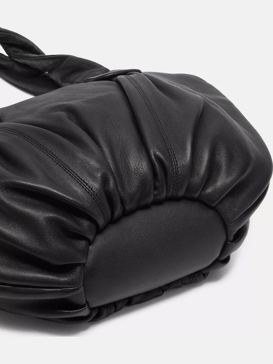 Damen Handtaschen und Damentaschen Leder Schulter Schwarz