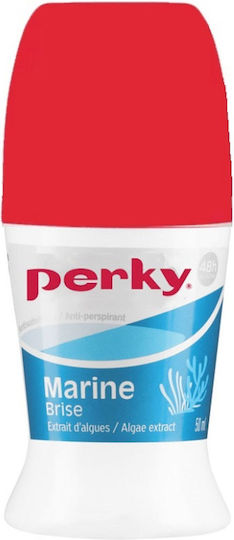 Perky Marine Brise Αποσμητικό 48h σε Roll-On Χωρίς Αλουμίνιο 50ml