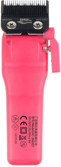 MRD Pro Smart Brain Gmt-3969st Professional Rechargeable Hair Clipper Pink mrd122