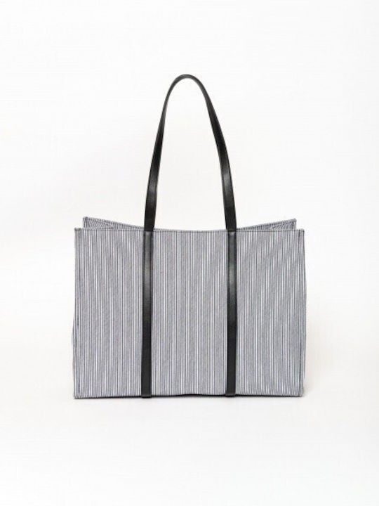 Geantă Dama Din Material Tote De Mână Neagră