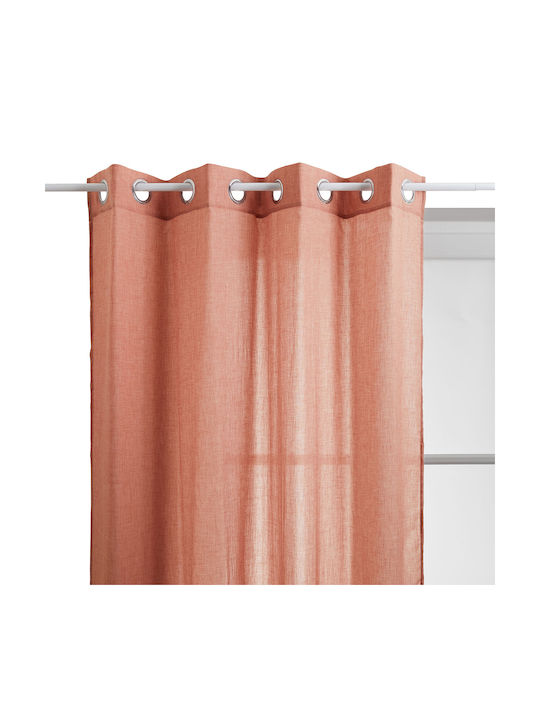 Κουρτίνα με Τρουκς Paxta Terracotta 135x240εκ.