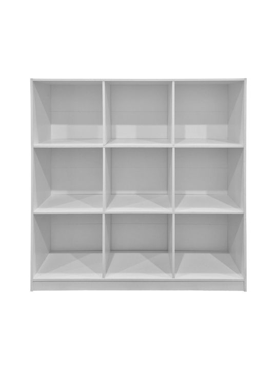 Библиотека Gridea Бяла 119.5x30x121см