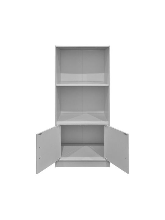 Bookcase Tekaro White 60x30x120cm