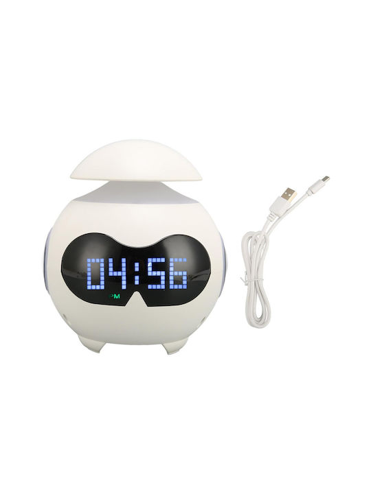 Ceas De Masă Digital Reîncărcabil LED Cu Ceas Deșteptător Albastru 113012