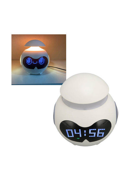 Ceas De Masă Digital Reîncărcabil LED Cu Ceas Deșteptător Albastru 113012