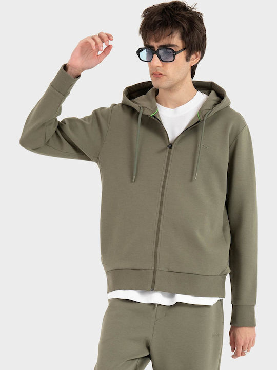 Saggy Saggy Cardigan with Hood Olive
