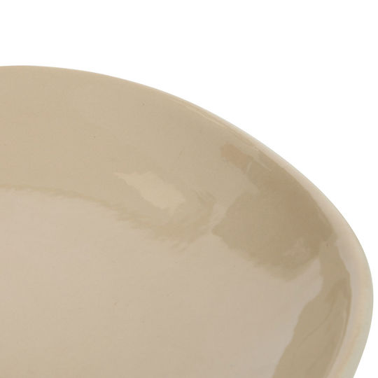 A-s Decorative Ceramic Beige Bowl 28x28x10cm