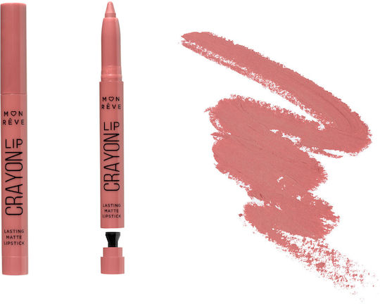 Mon Reve Long Lasting Pencil Lipstick Matte Lc05 Guava 25gr
