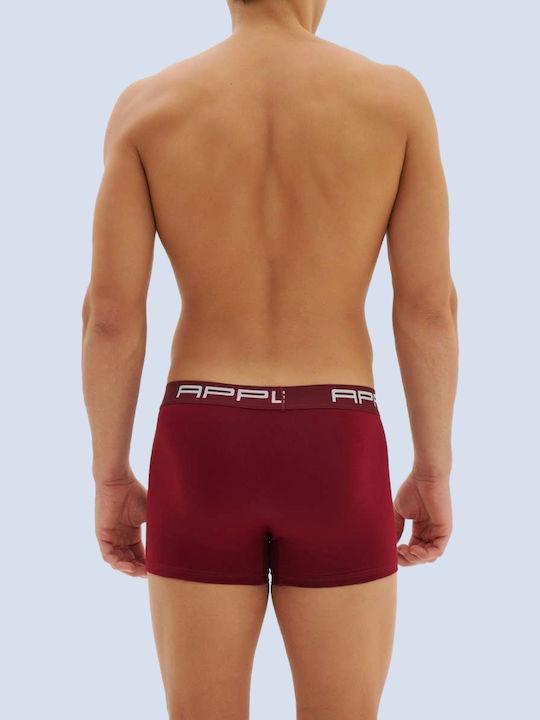 Ανδρικά Μποξεράκια Μαύρο Μπορντώ & Μπλέ 3Pack