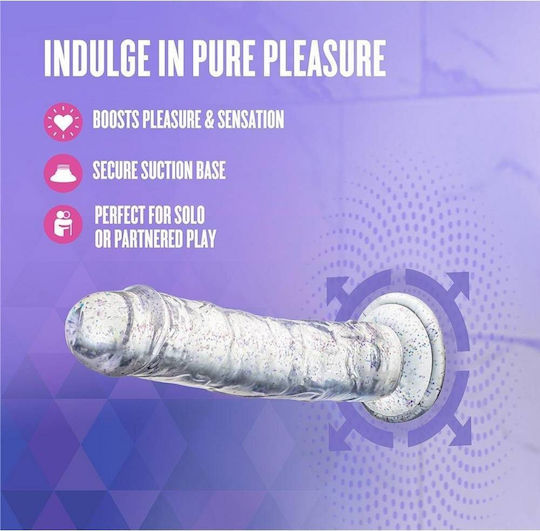 Blush Realistic Dildo With Suction Cup Transparent