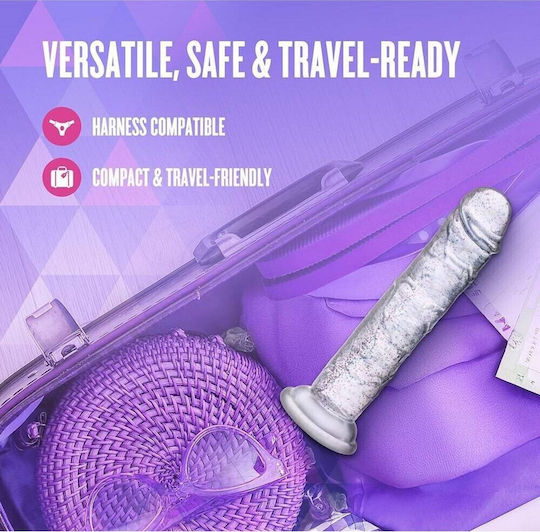 Blush Realistic Dildo With Suction Cup Transparent