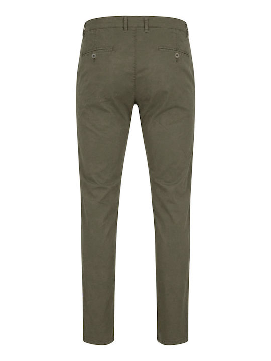 Chino Elastic Trousers in Regular Fit Khaki