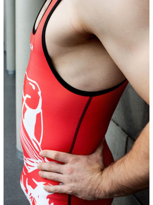 Combat Sport Men's Red Fight Swimsuit