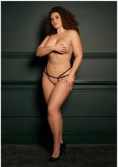 Σλιπ Passion Sophia Plus Size Ρυθμιζόμενα Λουράκια Χρυσές Λεπτομέρειες Le Desir