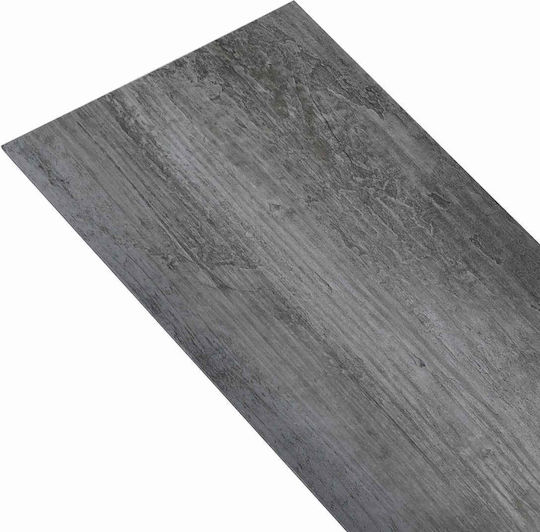 vidaXL Set Plastikboden PVC mit 36 Fliesen 2mm M91.5xP15cm Grau