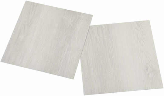 vidaXL Set Plastic Floor PVC With 55 Tiles 1.5mm L30.5xW30.5cm Beige