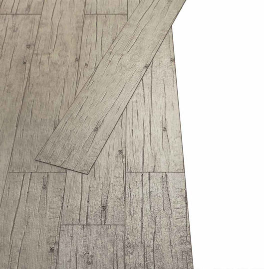 vidaXL Σετ Πλαστικό Δάπεδο PVC με 36 Πλακάκια 2mm Μ91.5xΠ15εκ. Γκρι