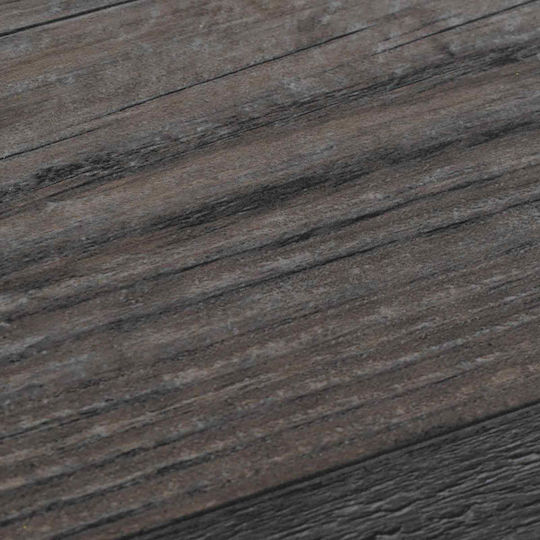 vidaXL Set Plastic Floor PVC with 36 Tiles 2mm M91.5xP15cm Brown