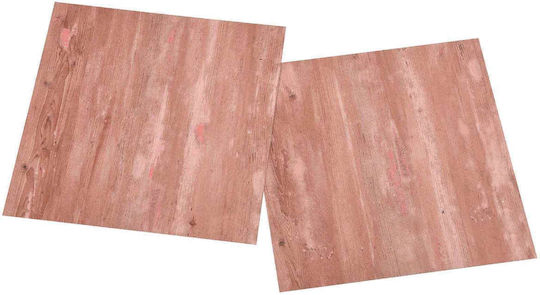vidaXL Set Plastic Floor PVC with 55 Tiles 1.5mm M30.5xW30.5cm Red