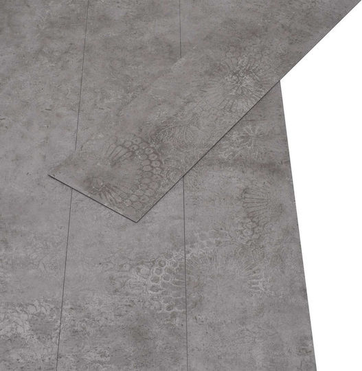 vidaXL Σετ Πλαστικό Δάπεδο PVC με 36 Πλακάκια 2mm Μ91.5xΠ15εκ. Γκρι