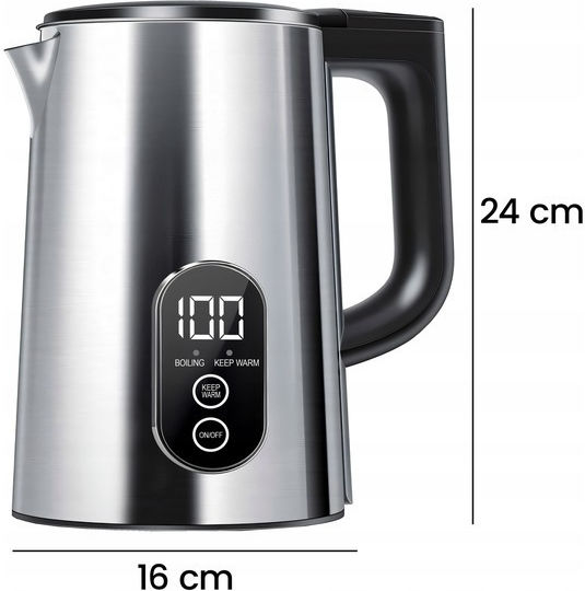 Βραστήρας 1.8lt 1800W Γκρι