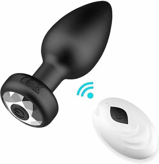 Toosh Plug Anal Cu Vibrație Negru