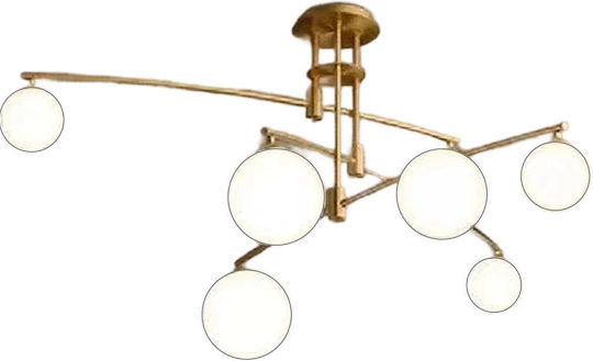 Alista Home Lustră Auriu pentru 6 Becuri G9