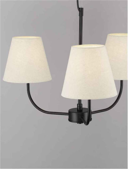 Nova Luce Moist LED Ceiling Light Black 52x12cm