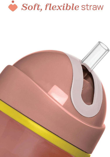 Chicco Παιδικό Ποτηράκι Sport από Μέταλλο Πορτοκαλί 266ml για 14m+