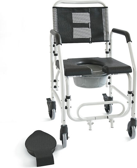 Vita Orthopaedics Scaun Cu Rotile De Baie Cu Spate Simplu 44.5cm 09-2-165 Alb