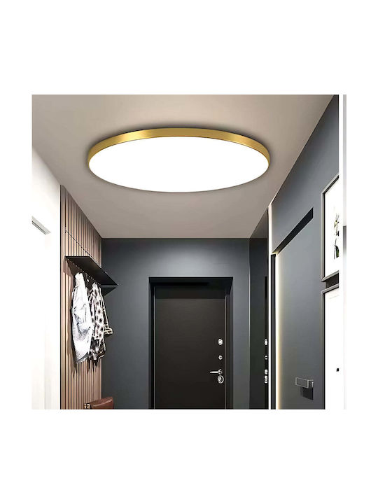 Alista Home Plafonieră de Tavan Baie Aurie cu LED Integrat