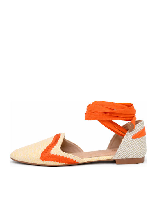 Fabric Women's Espadrilles In Orange Colour SH-CD-2-26ES-PORTO