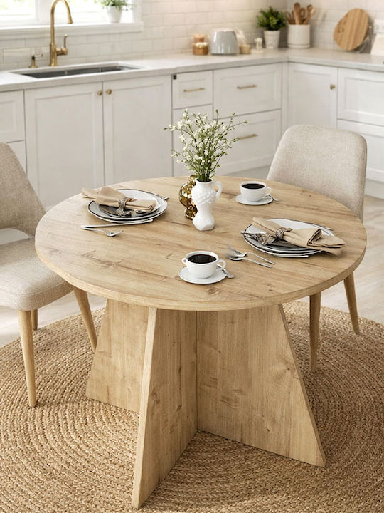 Tailor Трапезна Маса Дървена Sapphire Oak 100x100x75.7см