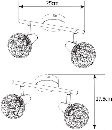 Elmark Julie Spot with Socket E14