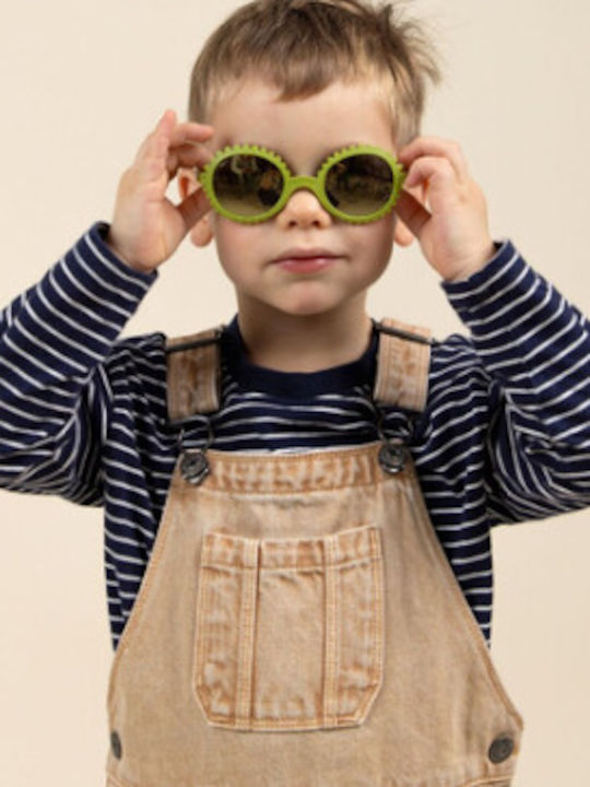 KiETLA Unbreakable Baby Sunglasses with Mirror Lens Green for 2-4 Years