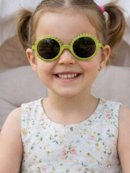 KiETLA Unbreakable Baby Sunglasses with Mirror Lens Green for 2-4 Years