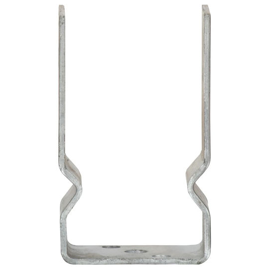 vidaXL Gartenzaunbedarf Post-Unterstützung aus Stahl 8x6x15cm 12 Stück Silber