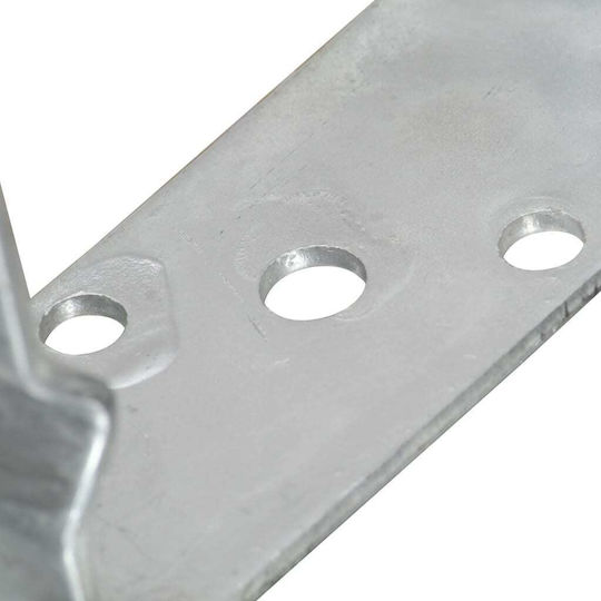 vidaXL Gartenzaunbedarf Post-Unterstützung aus Stahl 8x6x15cm 12 Stück Silber