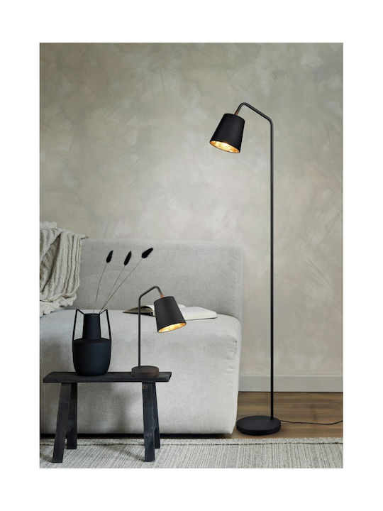 Trio Lighting Floor Lamp H148xW35cm. with Socket for Bulb E27 Black