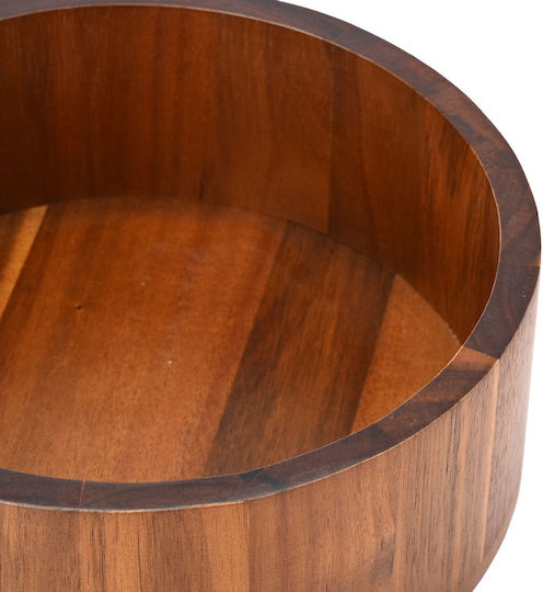 Estia Allure Φρουτιέρα Ξύλινη Καφέ 25x25x9.5εκ.