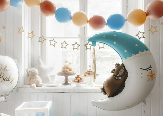 Balloon Jumbo Moon Light Blue 80cm